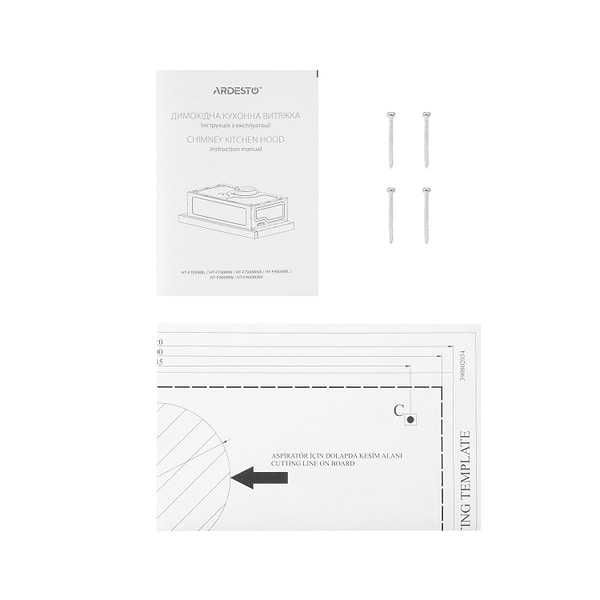 Фото - Вытяжка встраиваемая Ardesto HT-F900MBL