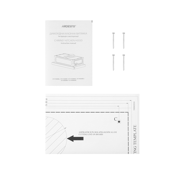 Фото - Вытяжка встраиваемая Ardesto HT-F900MW