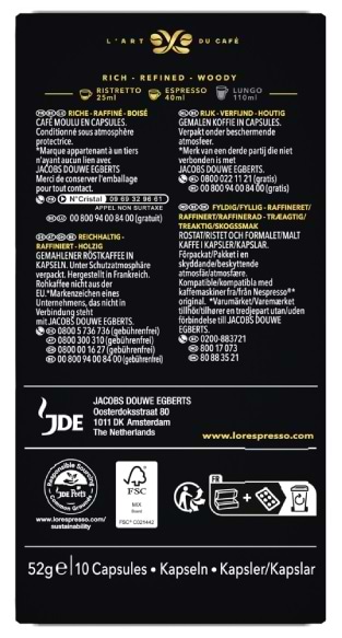 Фото - Кофе в капсулах L`OR Espresso Or Absolu 10 шт.