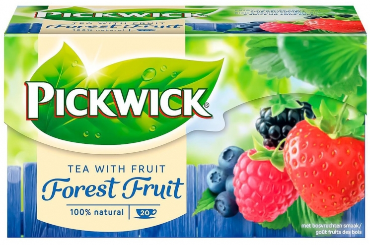 Чай Pickwick черный аромат. с кусочком лесных ягод G 30г (20x1.5г) x12 НП (8711000564332)