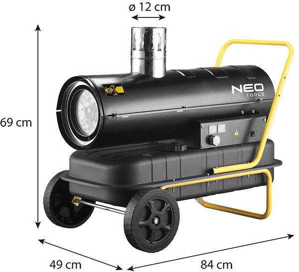 Фото - Теплова гармата Neo Tools 20кВт Black (90-086)