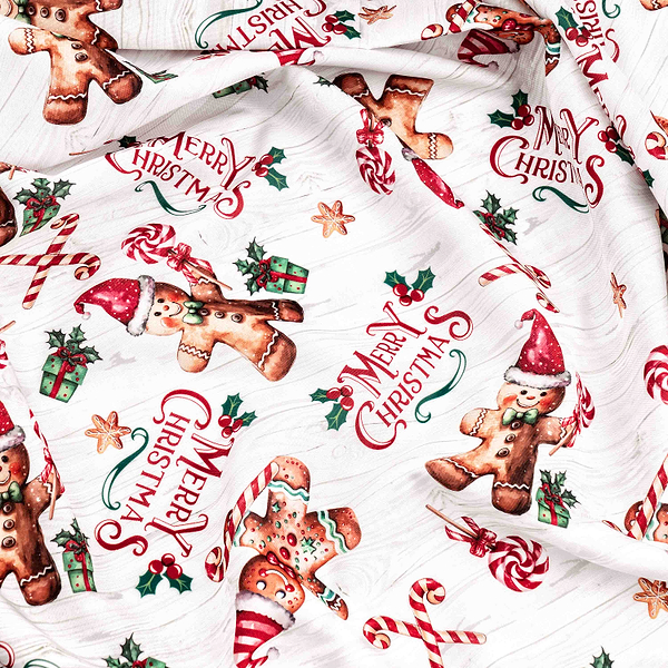 Фото - Скатертина прямокутна Ardesto Christmas Gingerbread 140х180 см (ART08HG)