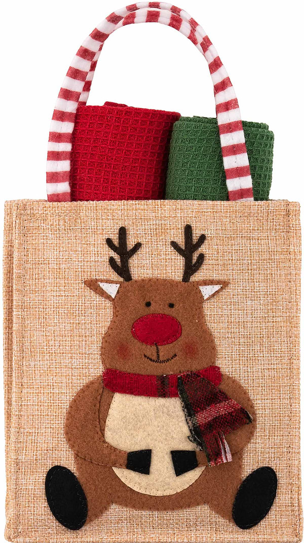 Фото - Набір рушників Ardesto Christmas Deer 38х63 см 2 шт. (ART3863HDB)