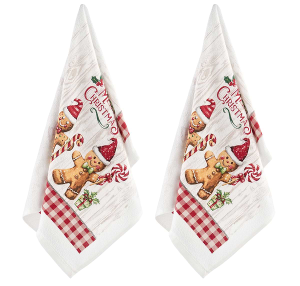 Фото - Набор полотенец Ardesto Christmas Gingerbread 38х63 см 2 шт. (ART3863HGB)