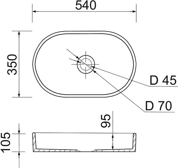 Фото - Раковина для ванной Adamant BESTE NEW (100003542)