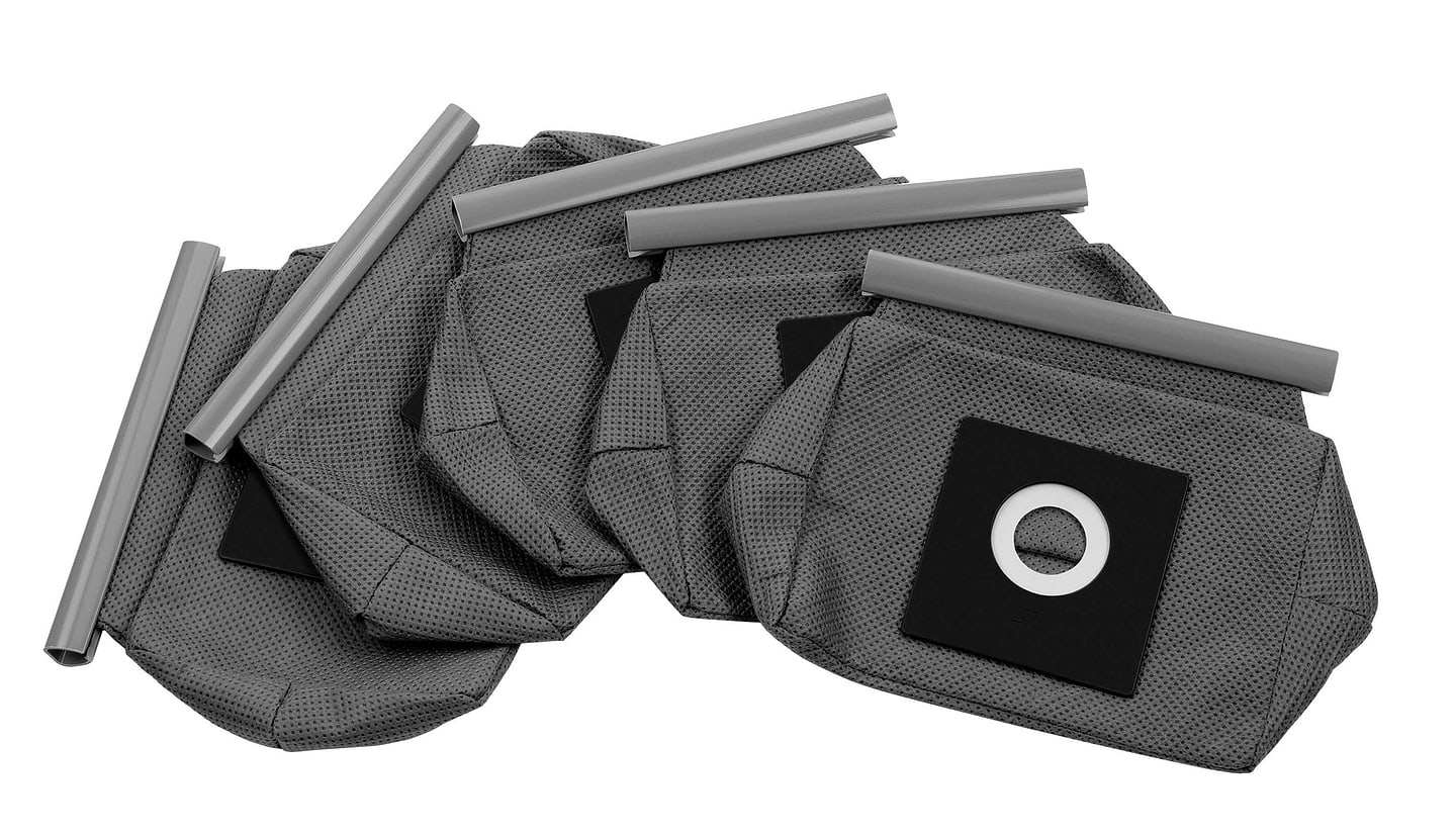 Набор мешков многоразовых для пылесоса Ardesto 2.5л 5 шт. (BAG-I-B800GBTX)