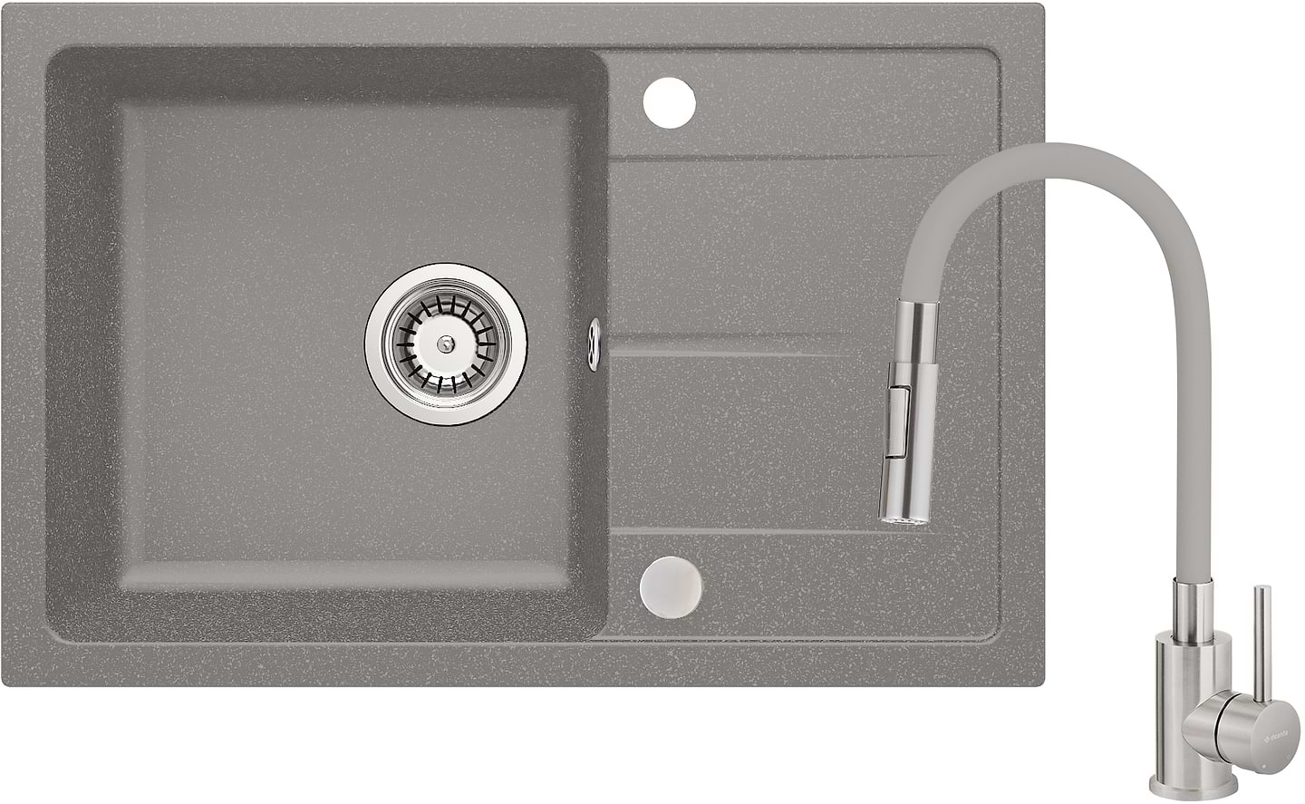 Мойка кухонная+смеситель Deante Leda ZRD_S113 +BOC_S740 (ZRDGS113)