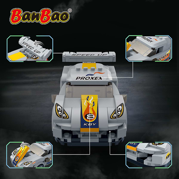 Фото - Пластиковый конструктор Banbao Скоростные гонки (248 эл.) Супер авто (ET836)