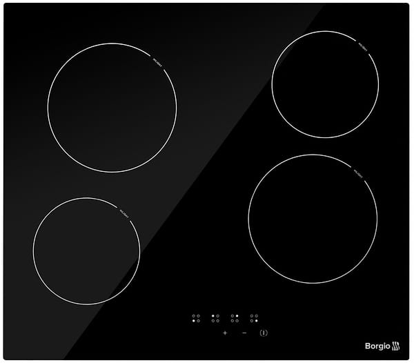 Фото - Варильна поверхня електрична Borgio VC 604 TC BLACK GLASS Фото - Варильна поверхня електрична Borgio VC 604 TC BLACK GLASS