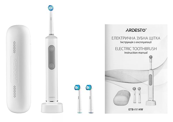 Фото - Зубна щітка електрична Ardesto White (ETB-I114W)