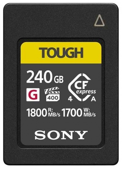 Карта пам'яті Sony CFexpress Type A  240GB R1800/W1700 Tough (CEAG240T.CE7) - Фото 1