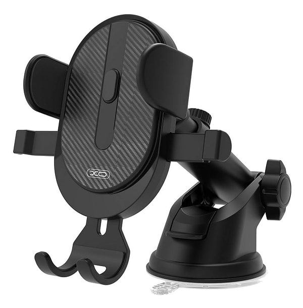 Фото - Держатель для мобильного устройства XO C60 Suction cup outlet Car holder Black (6920680872596)