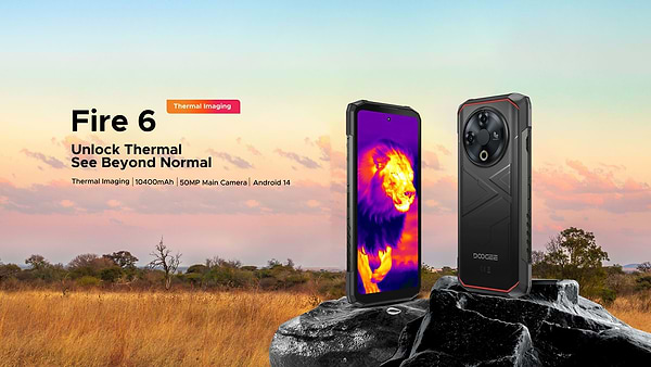 Фото - Смартфон Doogee Fire 6 6/256Gb Black (с тепловизором)