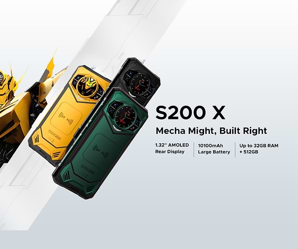 Фото - Смартфон Doogee S200X 5G 12/512Gb Black (з тепловізором)