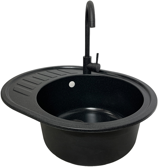 Фото - Мойка кухонная Adamant Ovum черный (1824296100403)