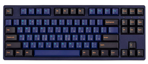 Фото - Уценка - Клавиатура проводная Akko 3087 DS Horizon Cherry MX Brown, USB-A, EN/UKR, No LED Blue (6925758616355)