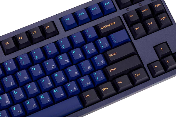 Фото - Уценка - Клавиатура проводная Akko 3087 DS Horizon Cherry MX Brown, USB-A, EN/UKR, No LED Blue (6925758616355)