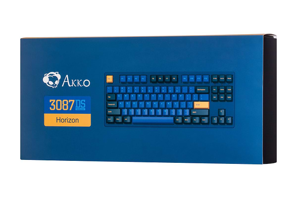 Фото - Уценка - Клавиатура проводная Akko 3087 DS Horizon Cherry MX Brown, USB-A, EN/UKR, No LED Blue (6925758616355)