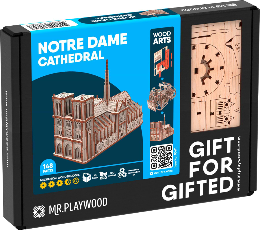 3D пазли Mr.Playwood Собор Паризької Богоматері (10411)