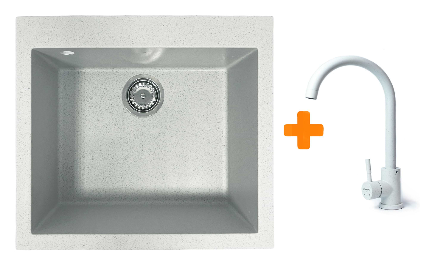 Мойка кухонная+смеситель Adamant Univer Old stone (4824296912110)
