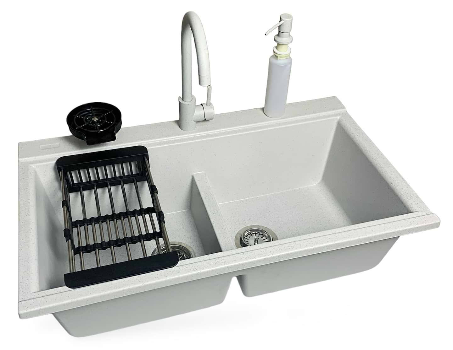 Мойка кухонная+смеситель+дозатор Adamant Similar Old stone (4824296106510)