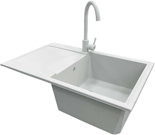 Фото - Мийка кухонна+змішувач Adamant Horizon Old stone (182496911510)