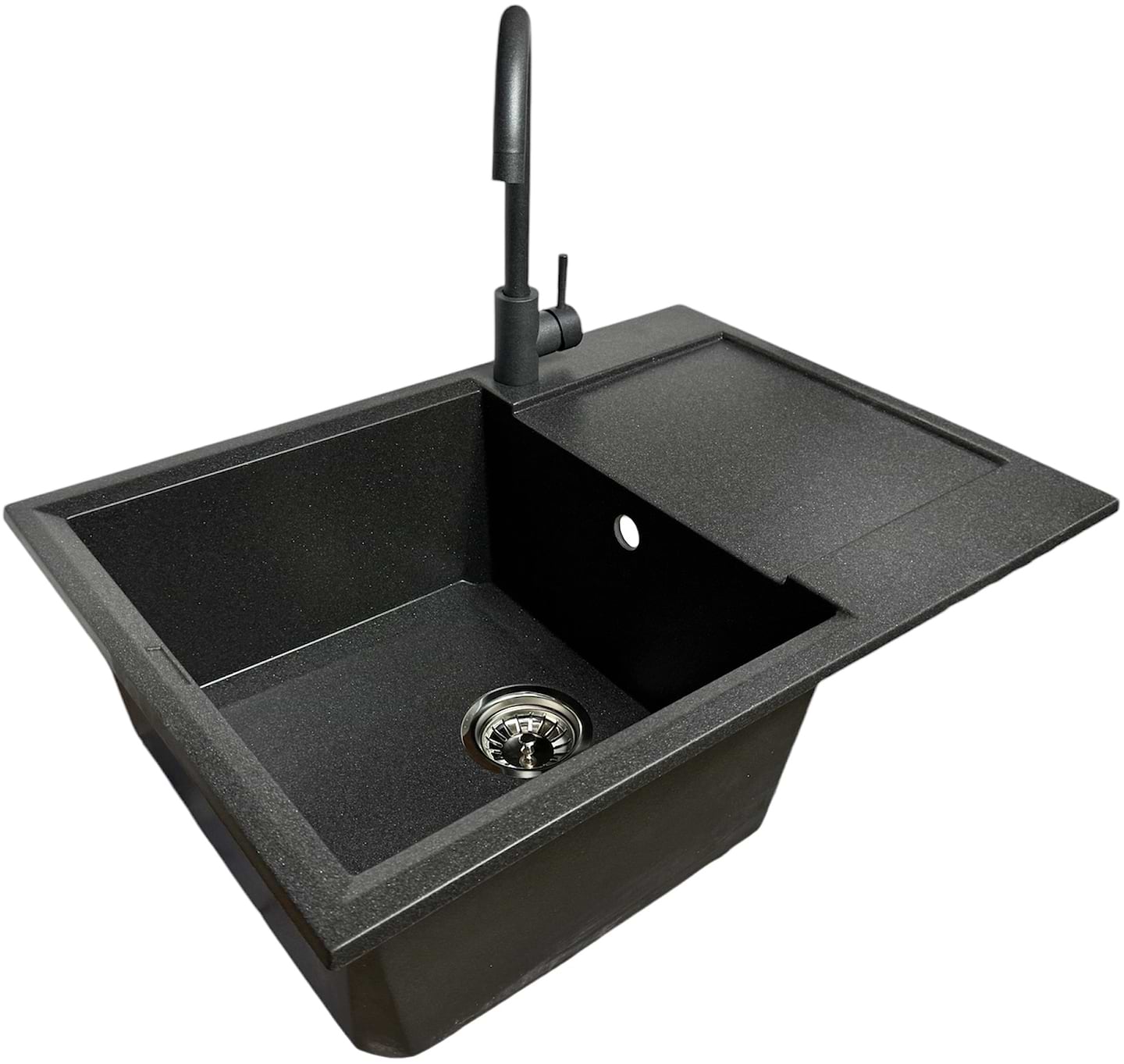 Мийка кухонна+змішувач Adamant Horizon Medium графіт (4824296104413)