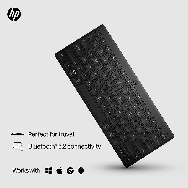 Фото - Клавіатура бездротова HP 350 Compact Multi-Device BT UKR Black (692S8AA)