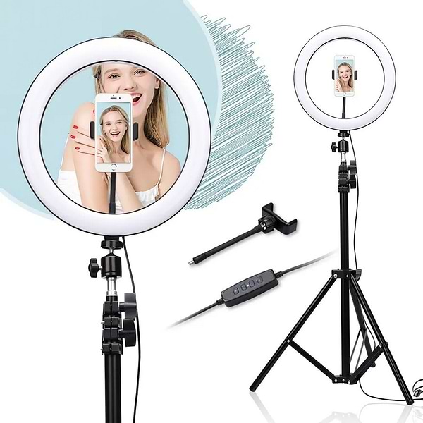 Фото - Кільцева лампа RTAKO з тримачем AR-GTB05-13 13'' Ring light (6930539513020)