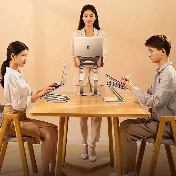 Фото - Підставка під ноутбук RTAKO RS-CP75D 3-Level ROTATING (6930539537293)