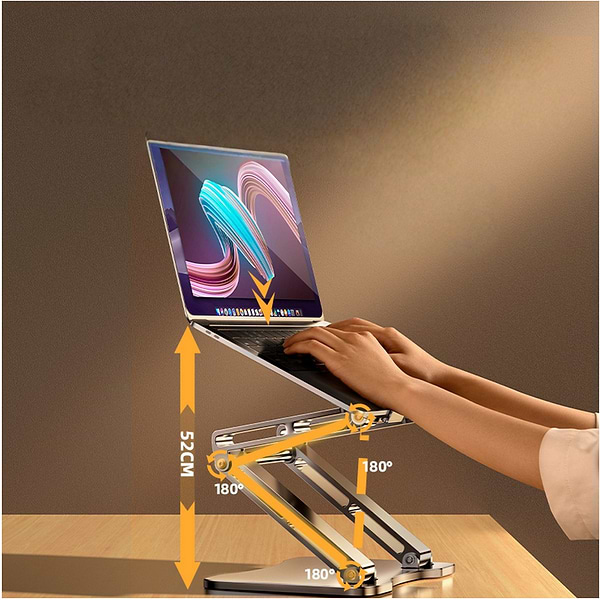 Фото - Підставка під ноутбук RTAKO RS-CP75D 3-Level ROTATING (6930539537293)