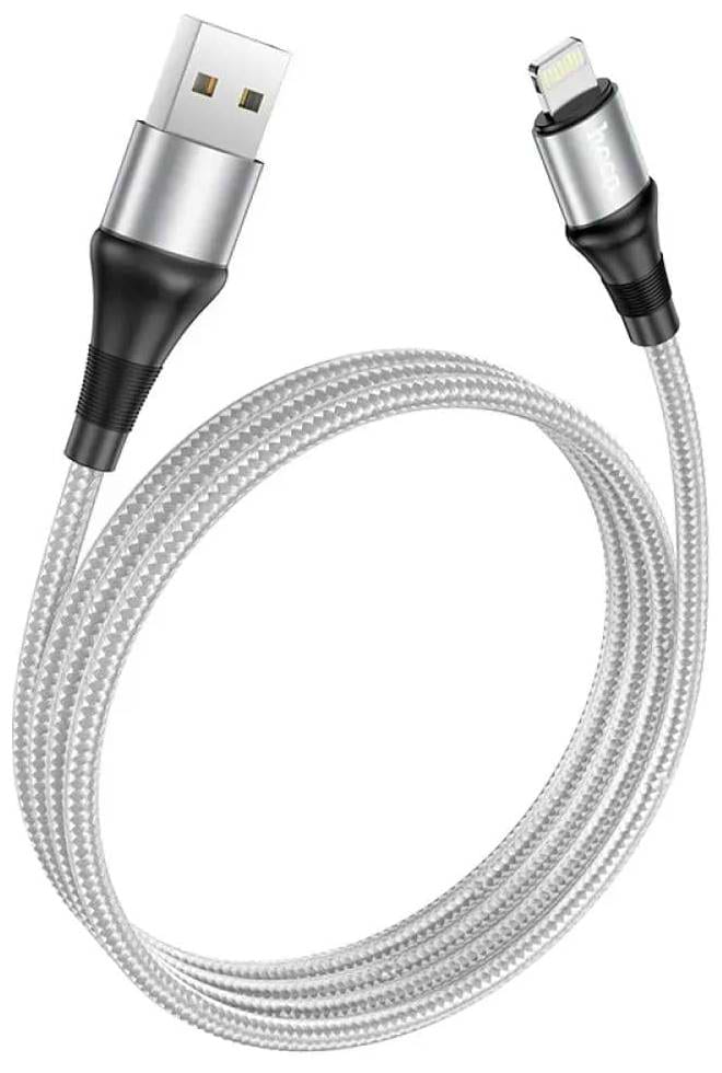 Кабель HOCO X50 Excellent USB - Lightning, 1 м, Grey (6931474734204)