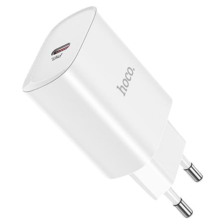 Сетевое зарядное устройство HOCO N14 PD20W charger White (6931474745026)