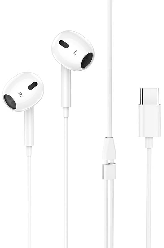 Наушники вкладыши проводные HOCO M1 Max White (6931474754707) - Фото 1