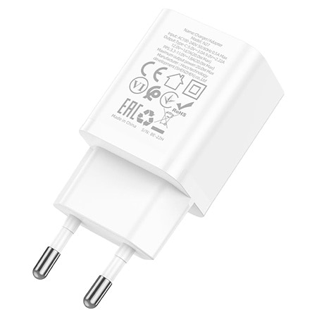 Сетевое зарядное устройство HOCO N27 PD20W charger White (6931474783455)