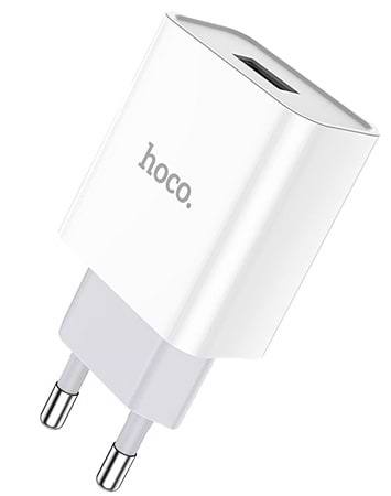 Фото - Сетевое зарядное устройство HOCO C81A 10.5W White (6931474727954)