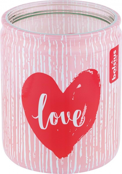 Фото - Свеча стекло Bolsius Love 82/68, аромат ваниль (159656)