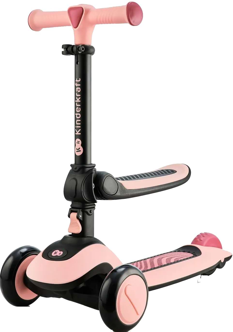 Трёхколёсный самокат Kinderkraft Halley Rose Pink (KRHALL00PNK0000)