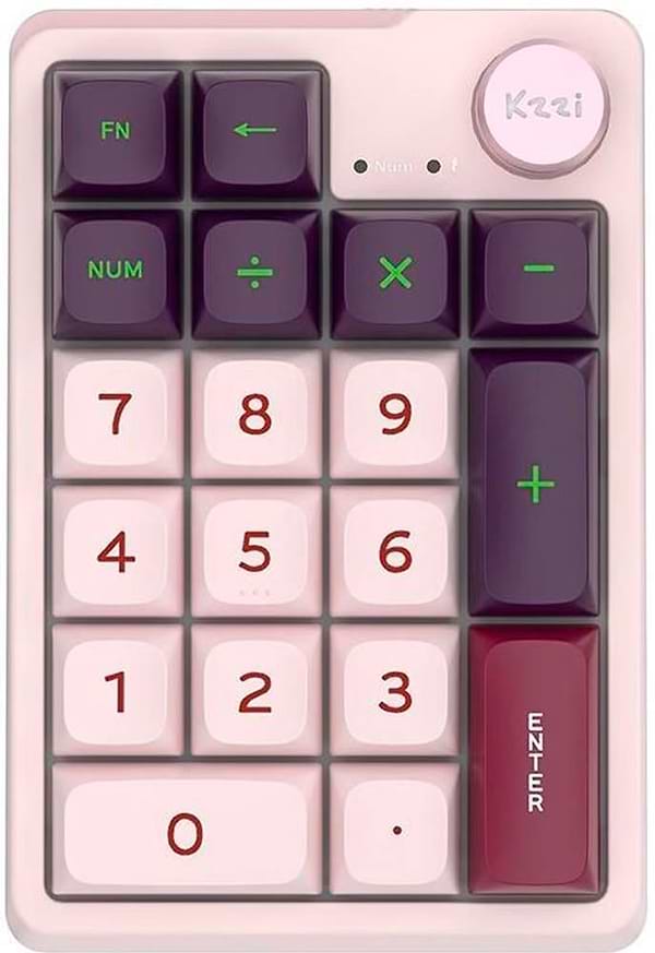 Фото - Клавіатура бездротова ігрова KZZI K20 Wireless Keypad UA\ENG Nezuko Purple (6935280823114)