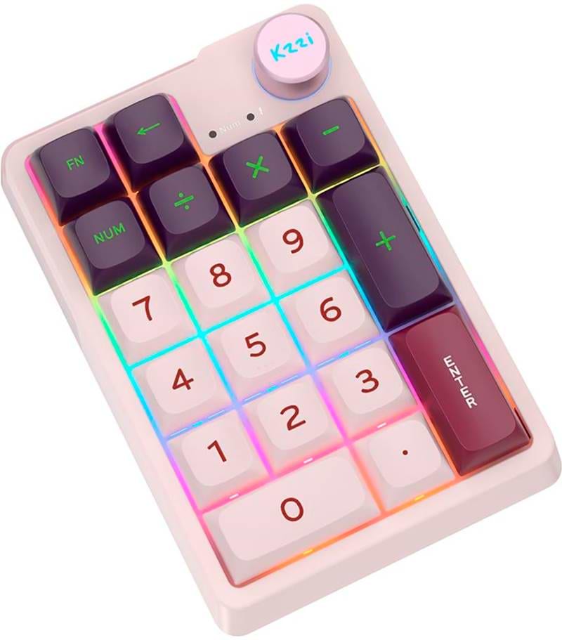 Фото - Клавіатура бездротова ігрова KZZI K20 Wireless Keypad UA\ENG Nezuko Purple (6935280823114)
