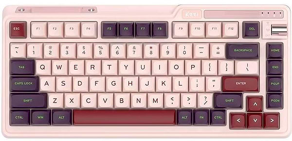 Фото - Клавіатура бездротова ігрова KZZI K75 Lite Wireless Keyboard UA\ENG Nezuko Purple (6935280824647)