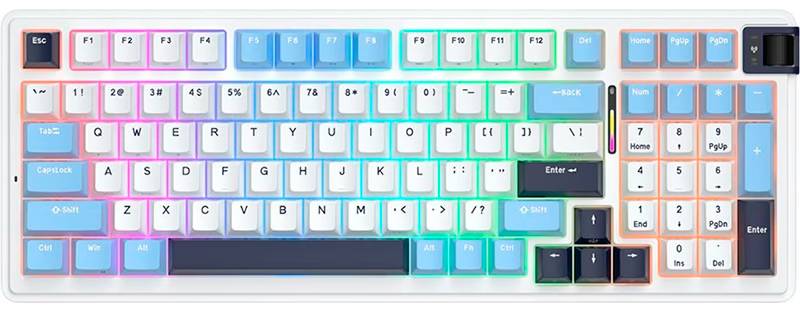 Фото - Клавиатура беспроводная игровая KZZI K98 Wireless Keyboard UA\ENG Polar White (6935280824999) Фото - Клавиатура беспроводная игровая KZZI K98 Wireless Keyboard UA\ENG Polar White (6935280824999)