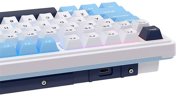 Фото - Клавиатура беспроводная игровая KZZI K98 Wireless Keyboard UA\ENG Polar White (6935280824999)