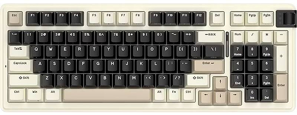 Фото - Клавиатура беспроводная игровая KZZI K98 Wireless Keyboard UA\ENG Meteorite Grey (6935280825019)