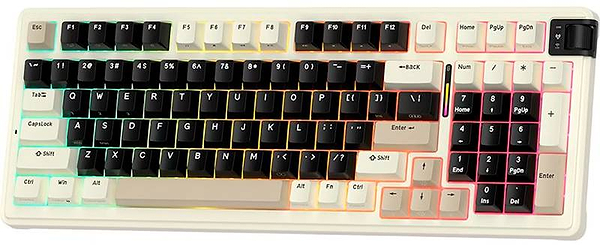 Фото - Клавиатура беспроводная игровая KZZI K98 Wireless Keyboard UA\ENG Meteorite Grey (6935280825019)