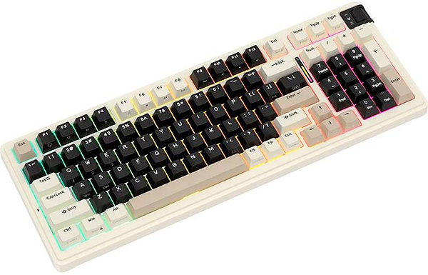 Фото - Клавиатура беспроводная игровая KZZI K98 Wireless Keyboard UA\ENG Meteorite Grey (6935280825019)