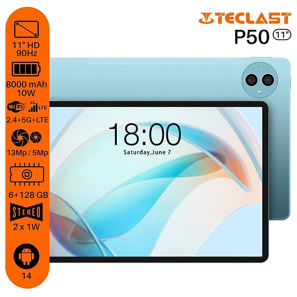 Фото - Планшет Teclast P50 11'' 6/128Gb LTE Blue