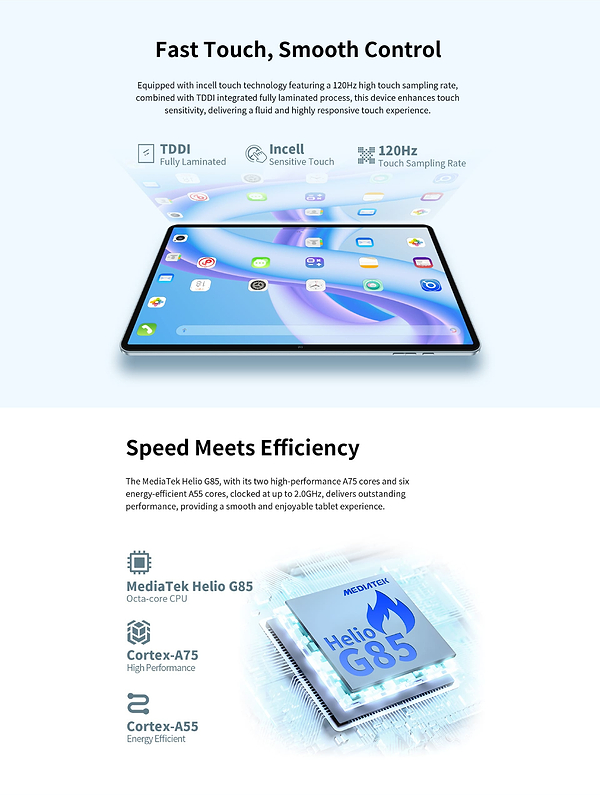 Фото - Планшет Teclast M50 Plus 10.1” FHD 6/128GB LTE Powder Blue