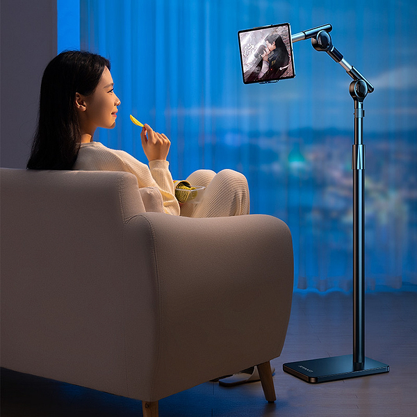 Фото - Держатель для планшета RTAKO LD057 1.8M Three-axis Turbine Self-locking Lazy Bracket Black (6942063205890)