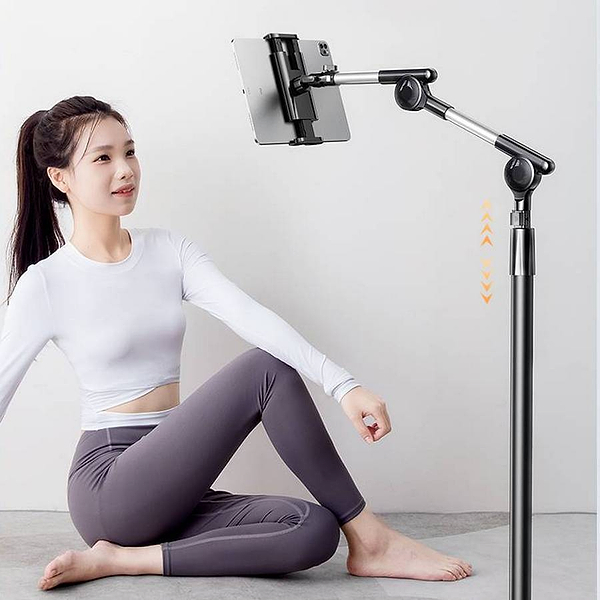 Фото - Держатель для планшета RTAKO LD057 1.8M Three-axis Turbine Self-locking Lazy Bracket Black (6942063205890)